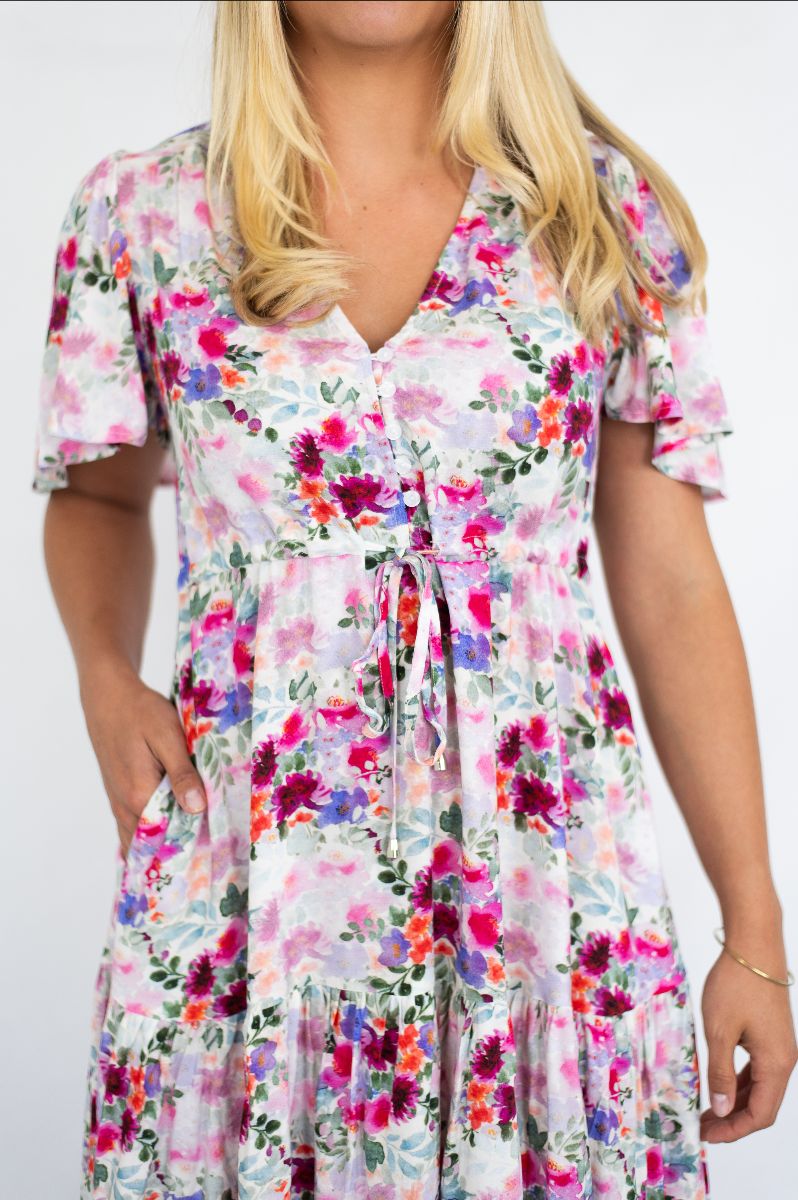 Roxanne Dress- Tropical Floral