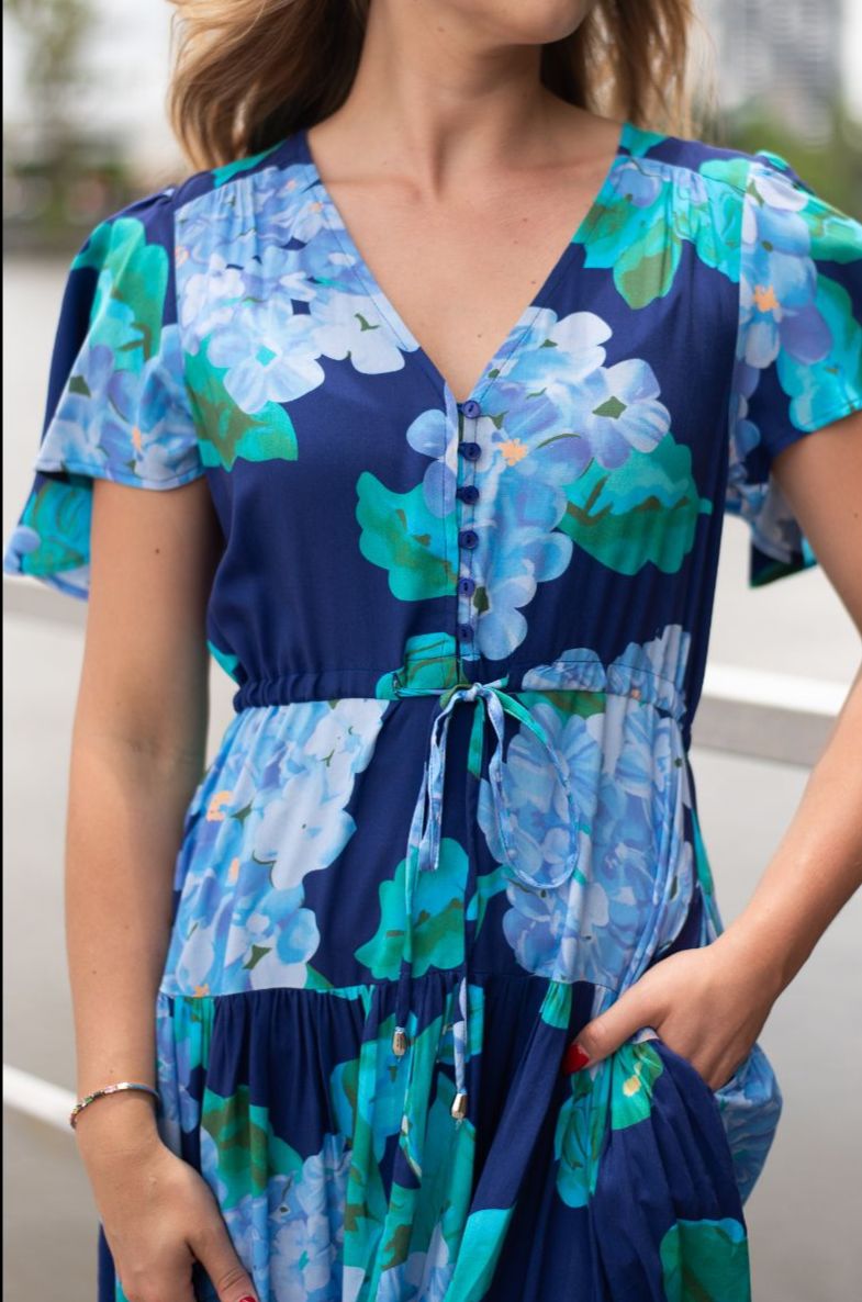 Glorious Short Dress- Blue