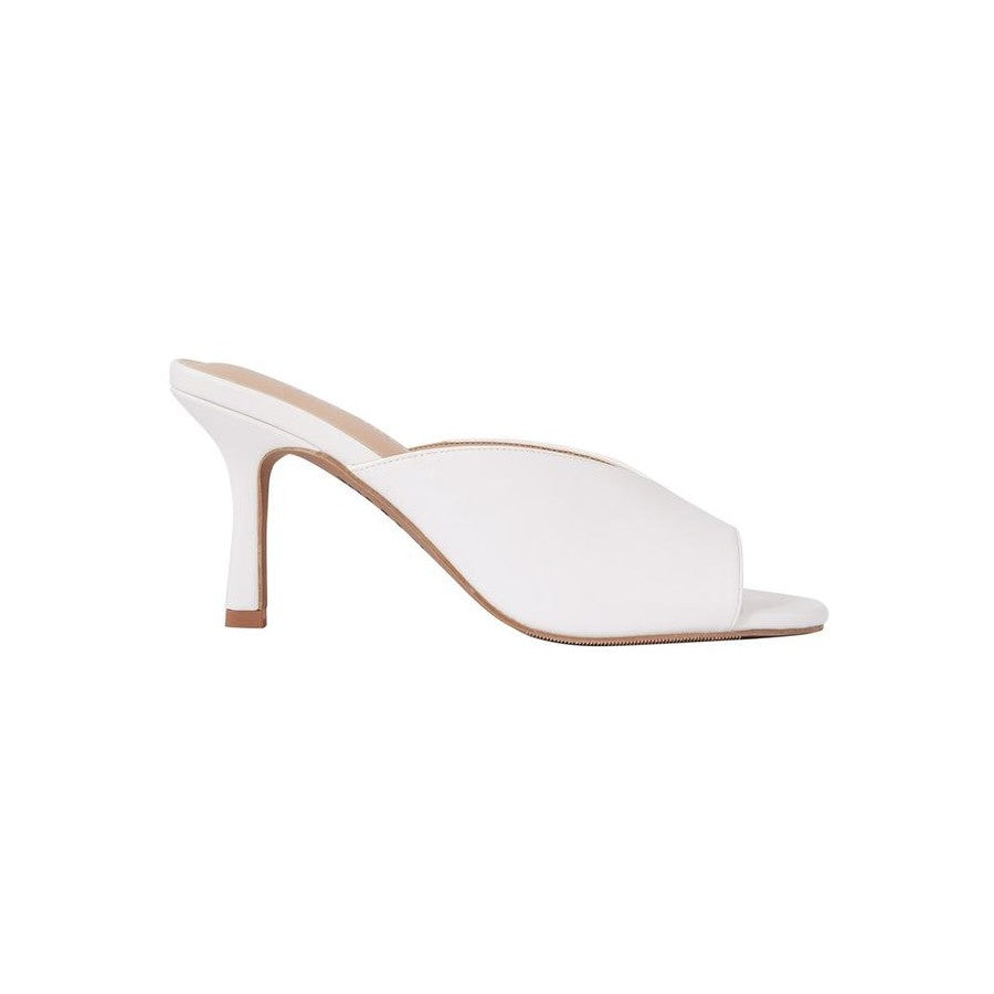 Coni Heel- Bone White