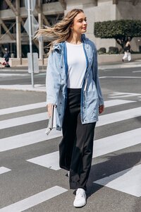 Kingston Longline Anorak - Light Blue