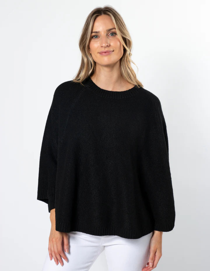 Stella Poncho - Black