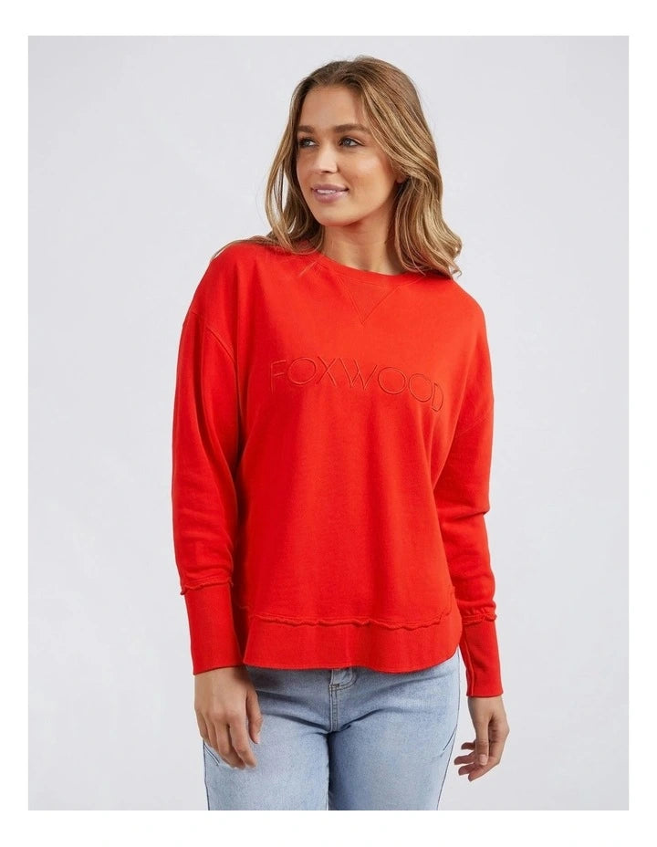 Simplified Crew- Bright Red