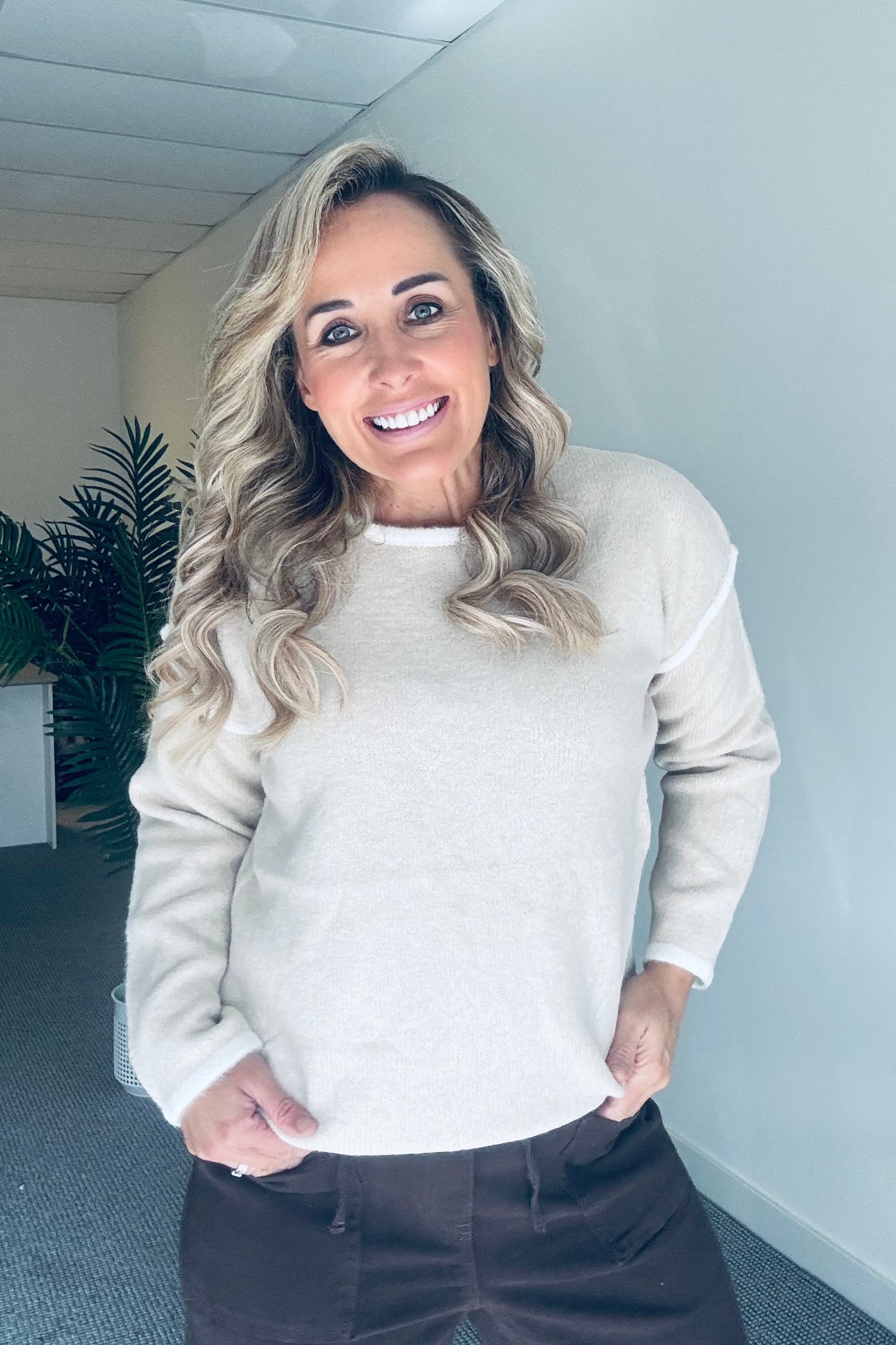 Sammy Wool Knit - Taupe