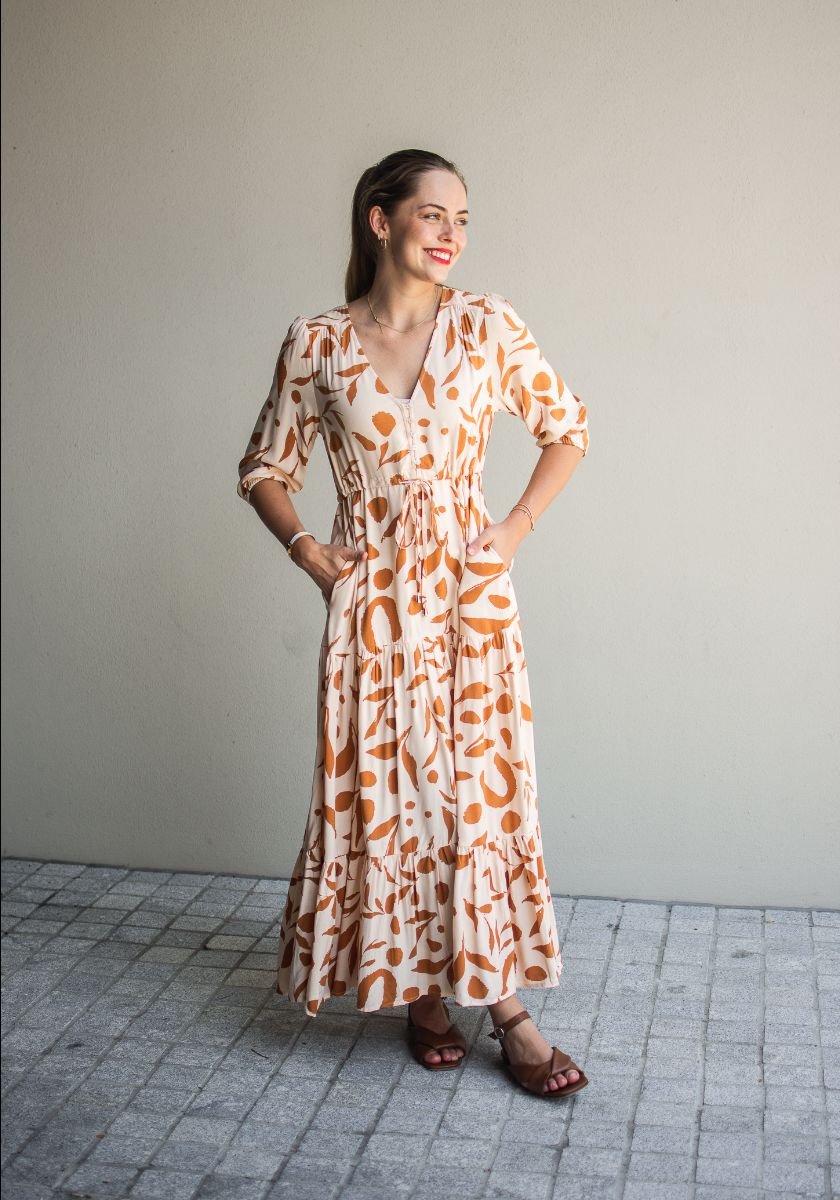 Chantelle Maxi Dress- Earth Tan