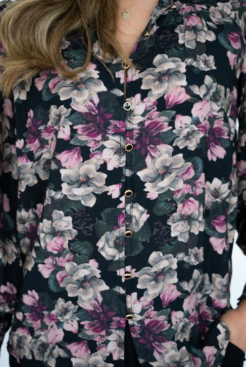 Gardenia Shirt - Black