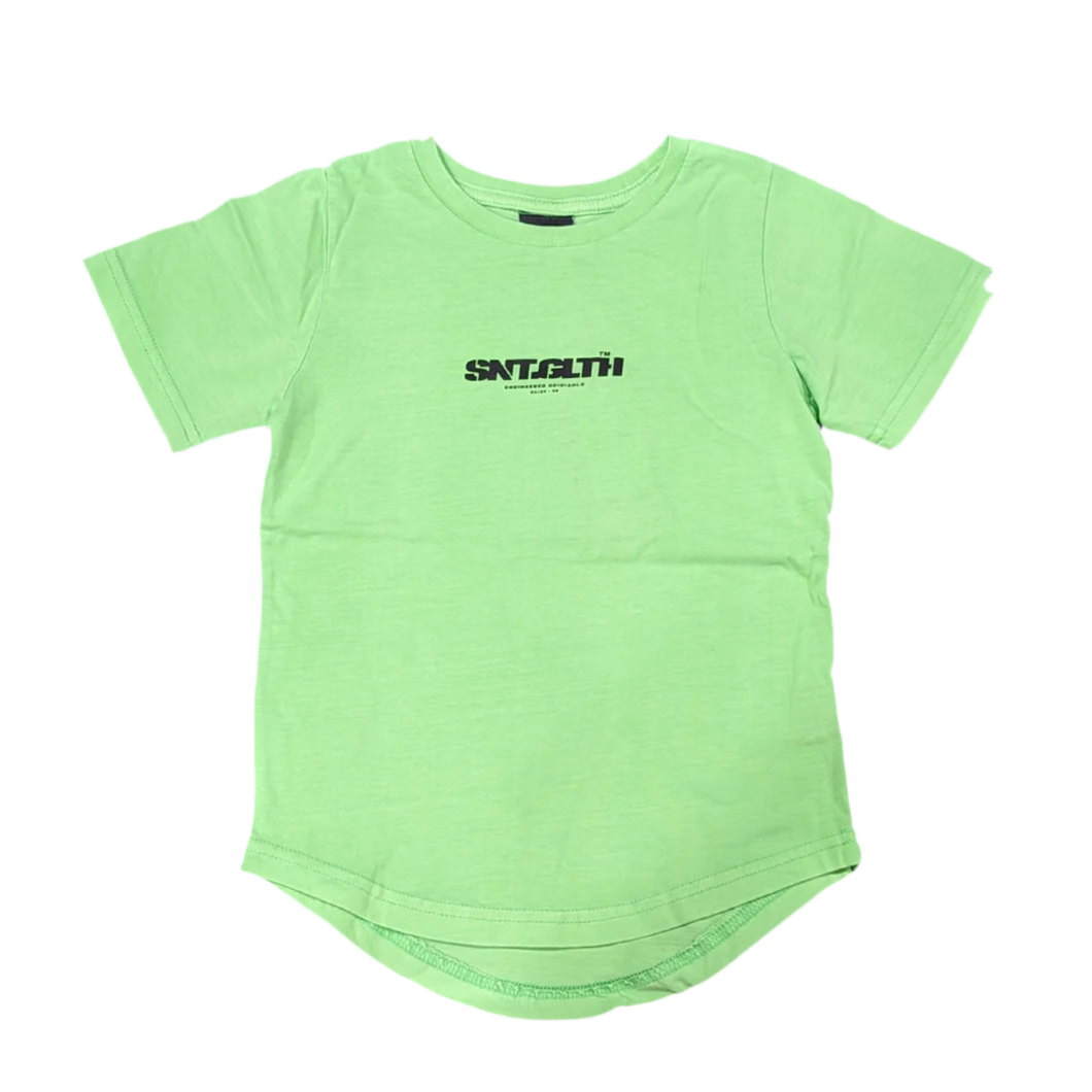 St Goliath Boys Logo Tee- Acid Green