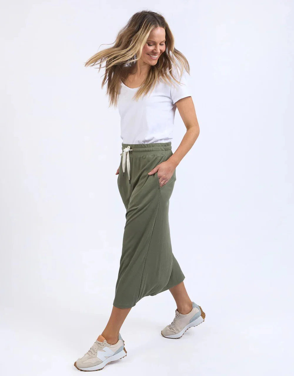 Xanthe Rib Tee- Toasted Coconut