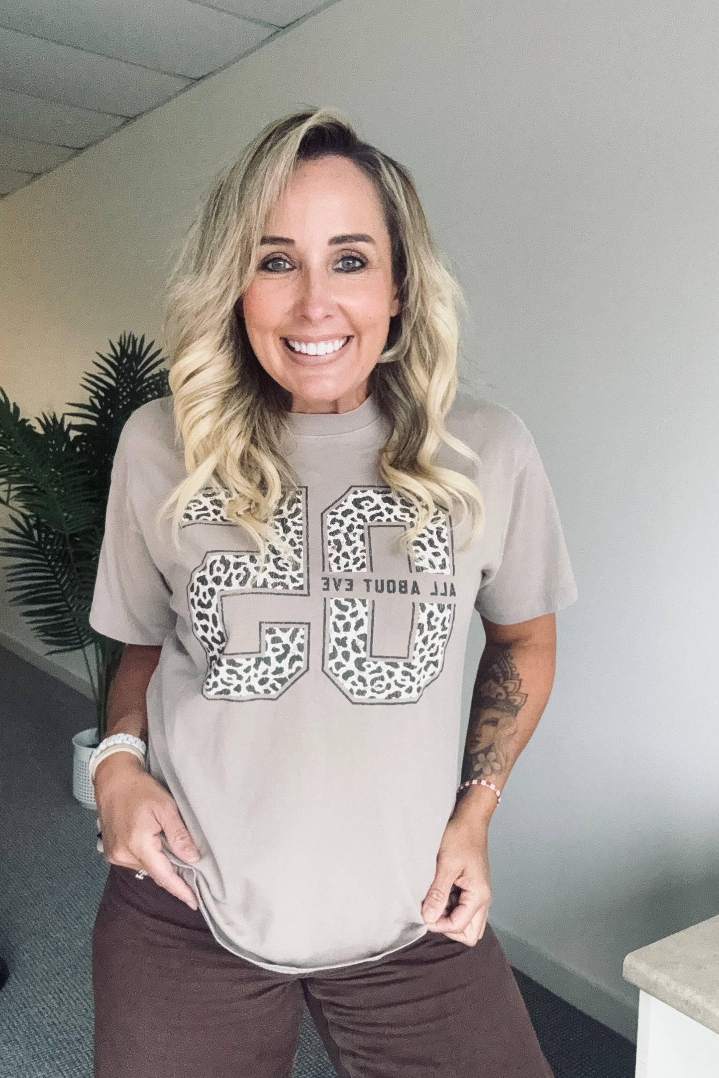 Nico Relaxed Tee- Stone