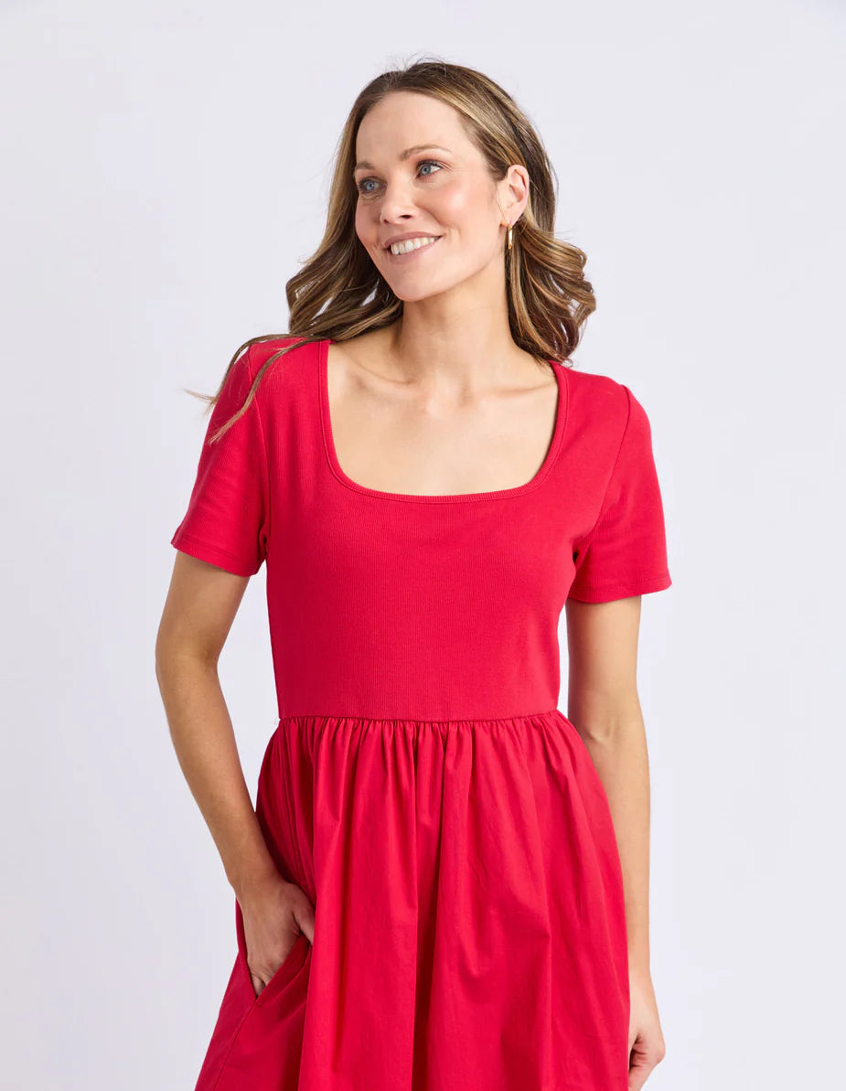 Ella Dress- Crimson