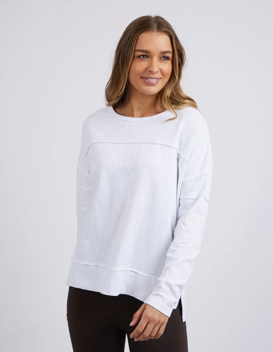 Foxwood Throw On Tee- White