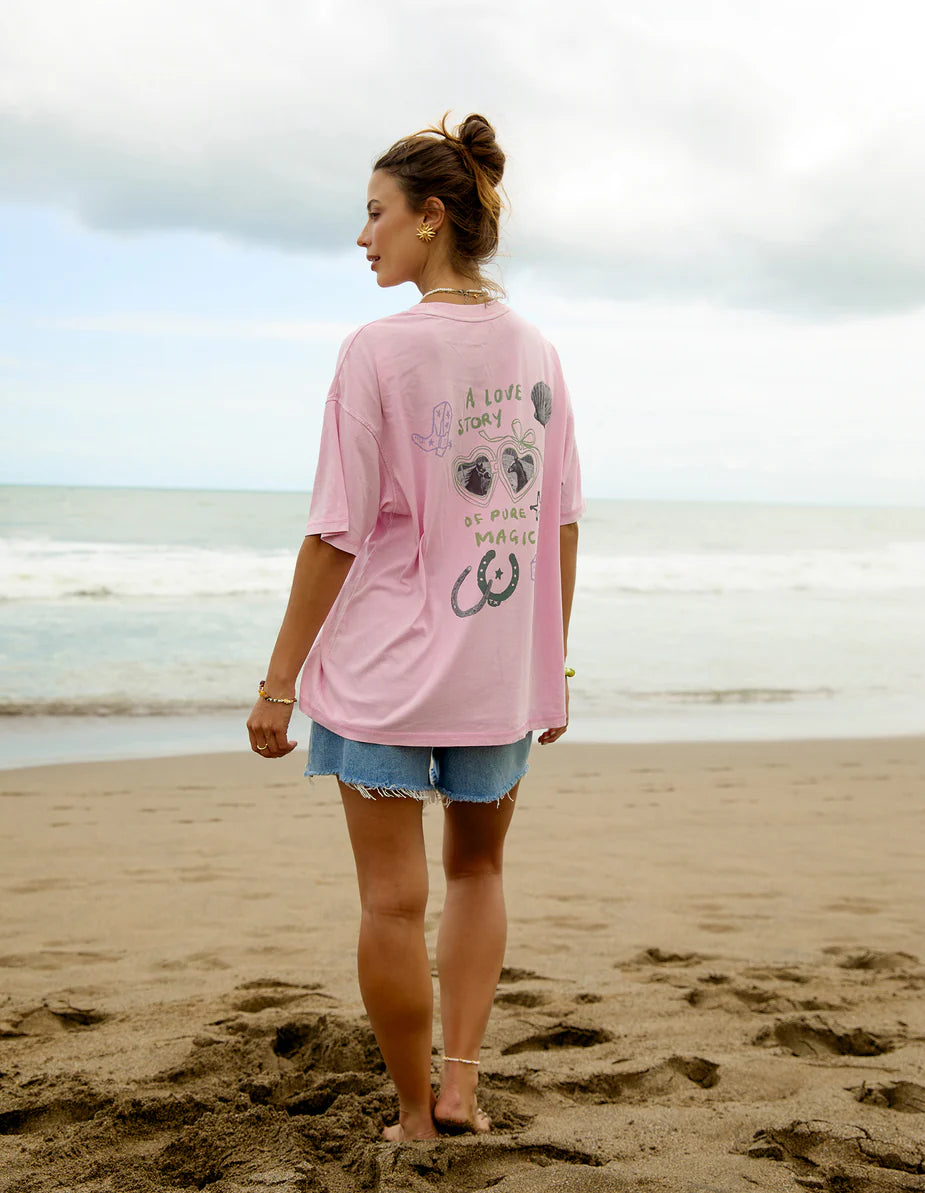 Coastal Ranger Tee- Bubblegum Pink