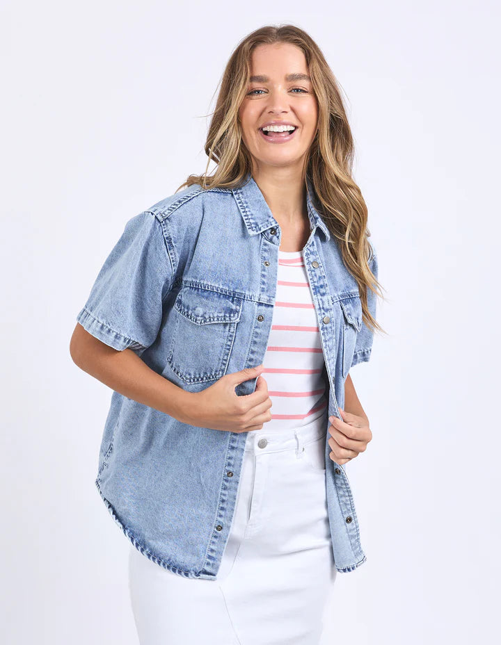 Daisy S/S Shirt- Light Blue