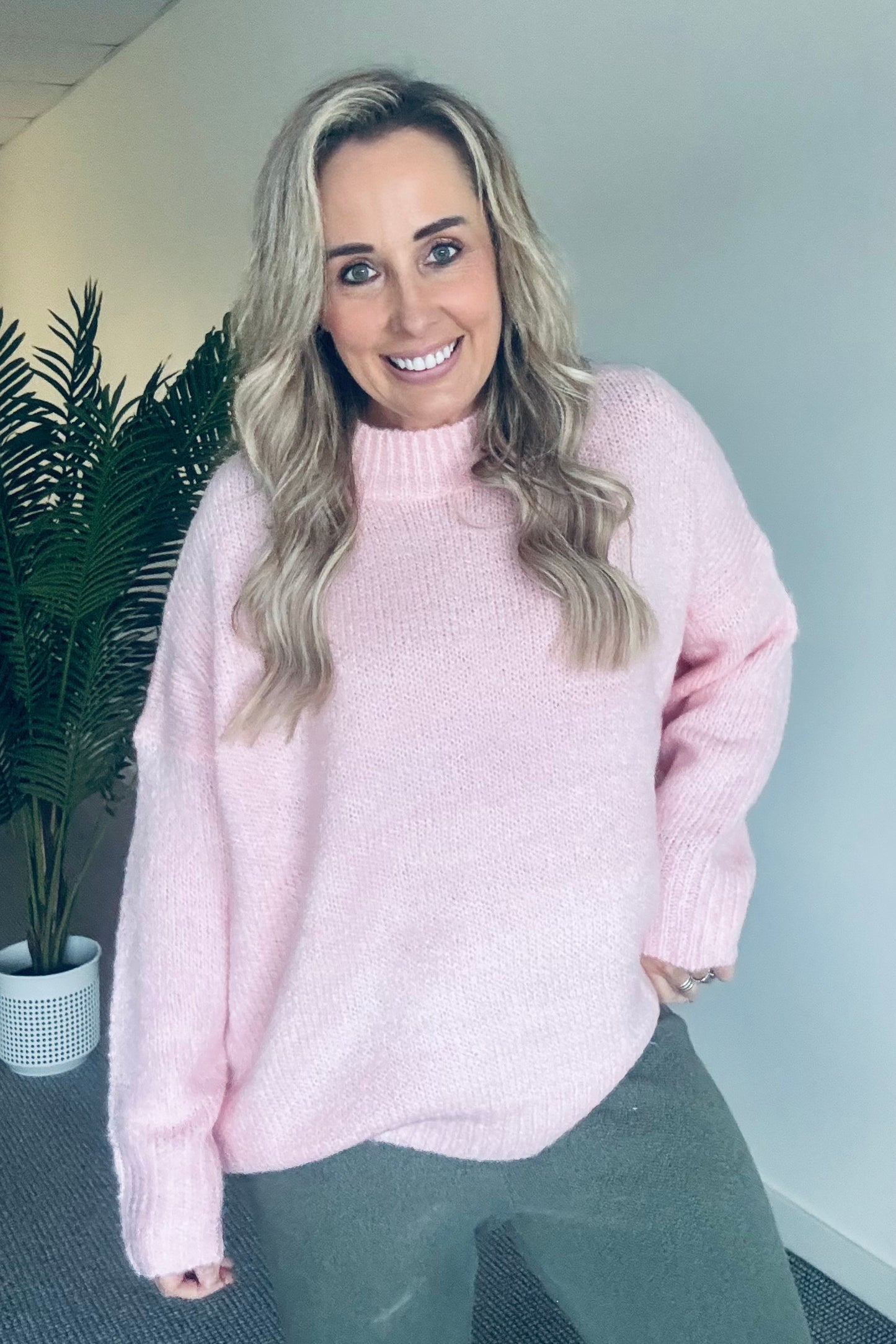 Pink Puff Chunky Knit