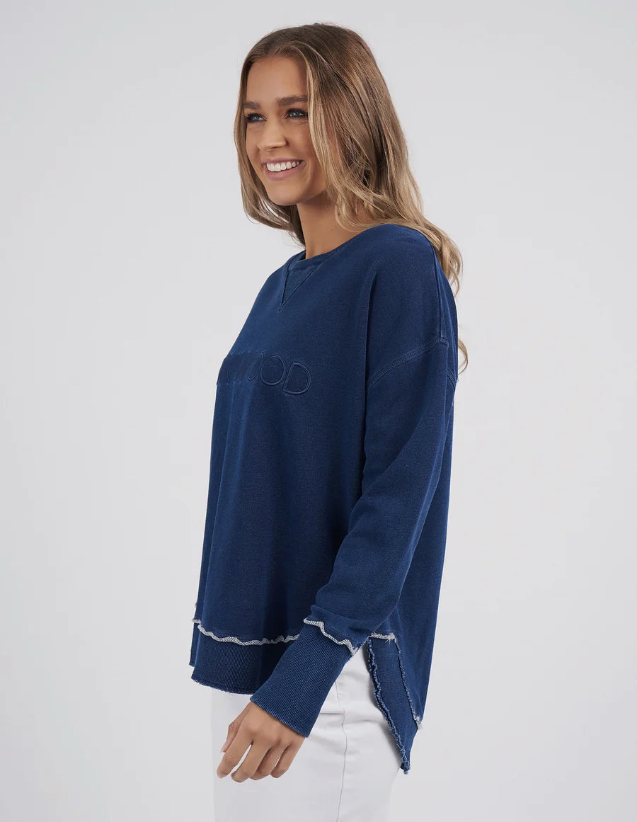 Simplified Crew- Denim