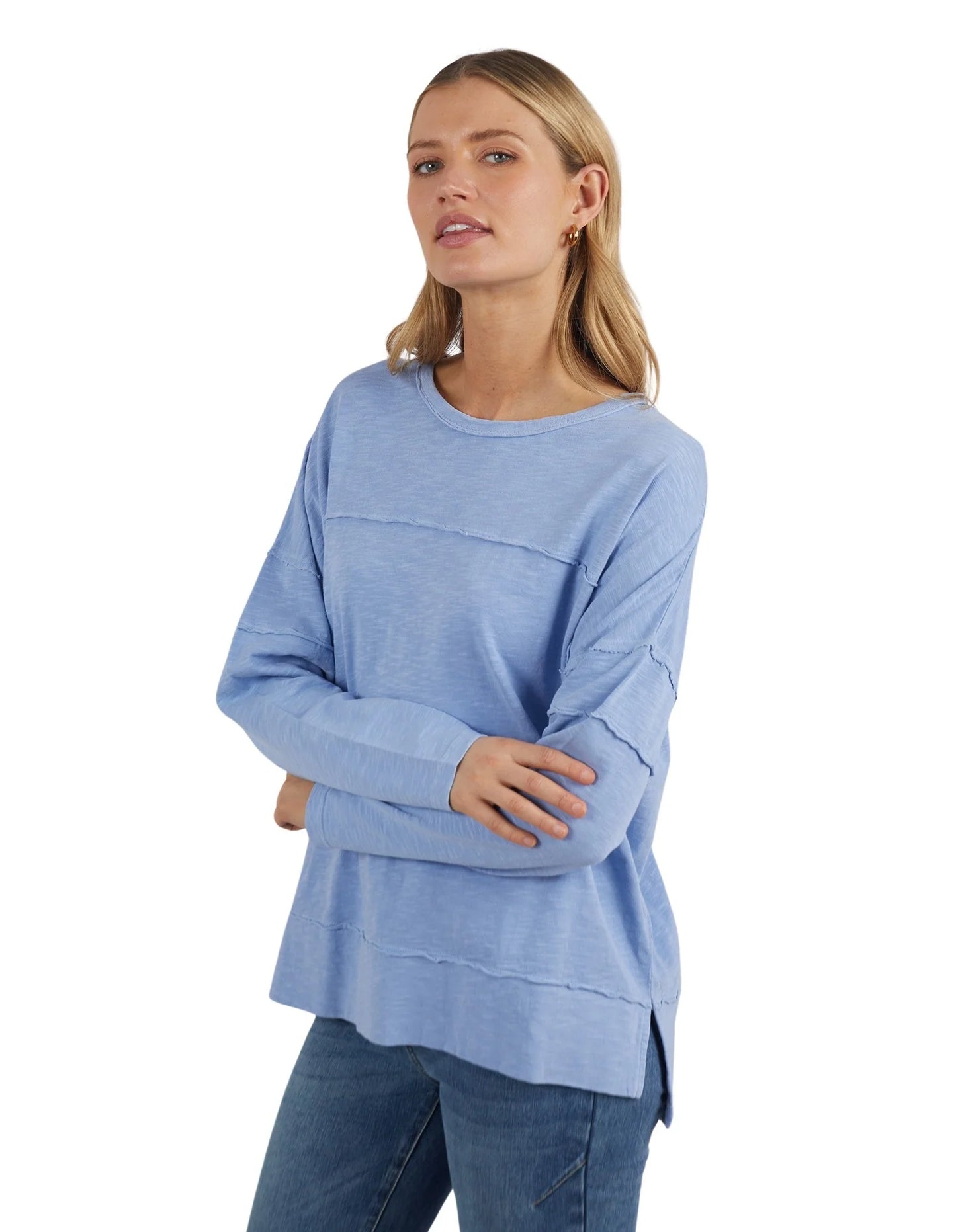 Jayne Throw On Fleece - Cornet Blue