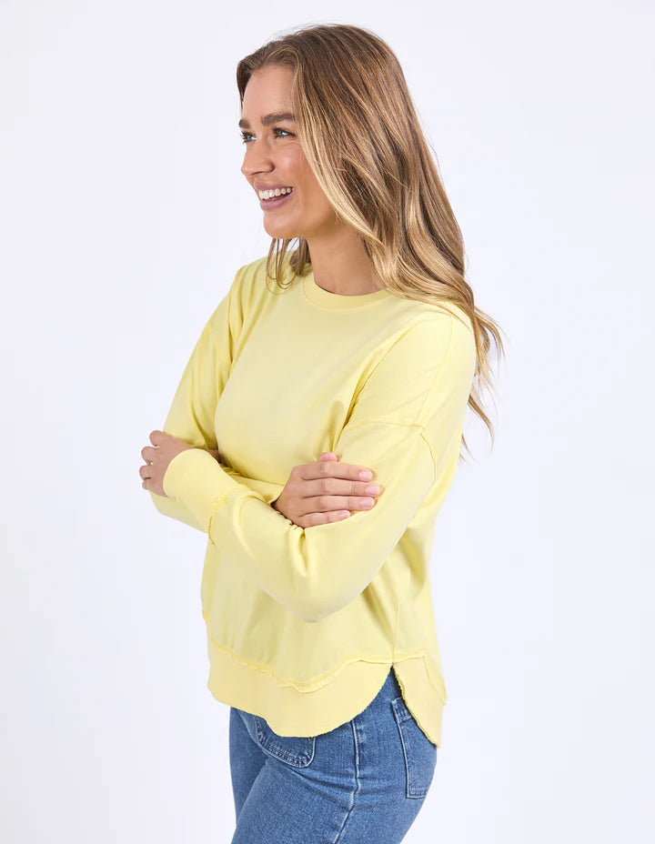 Farrah Long Sleeve Top - Lemon