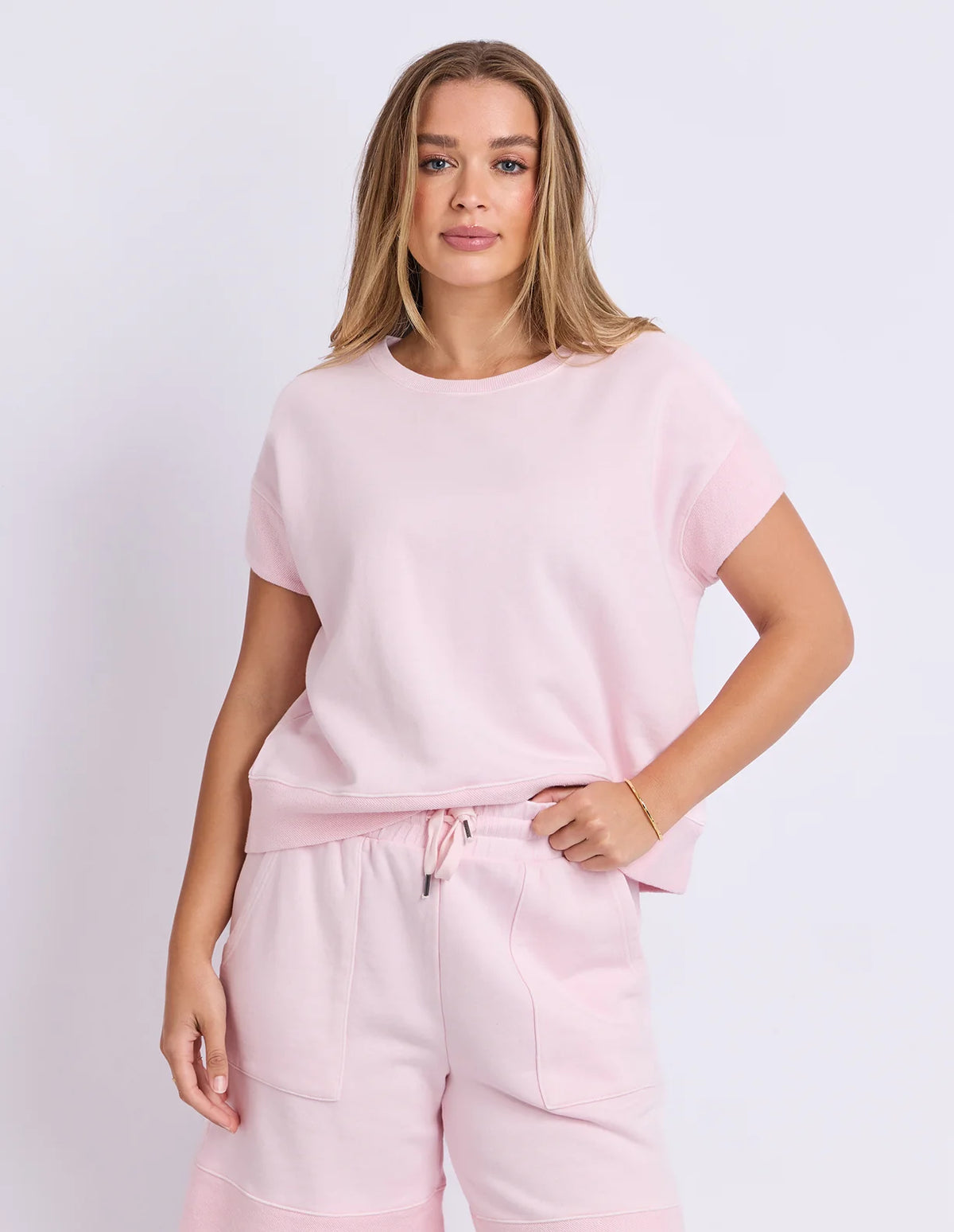 Hustler Tee- Ballerina Pink