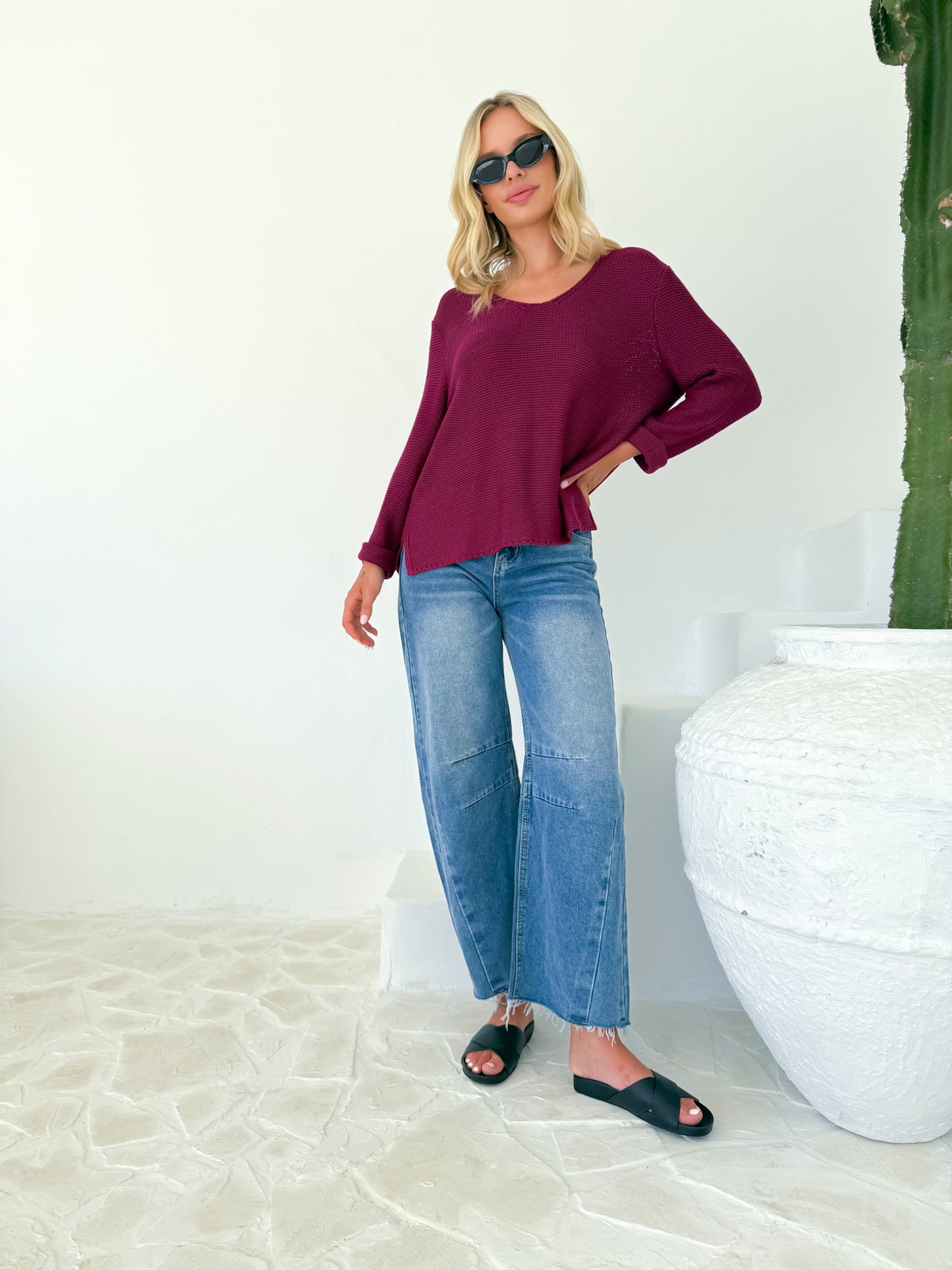 Cindy Knit - Plum