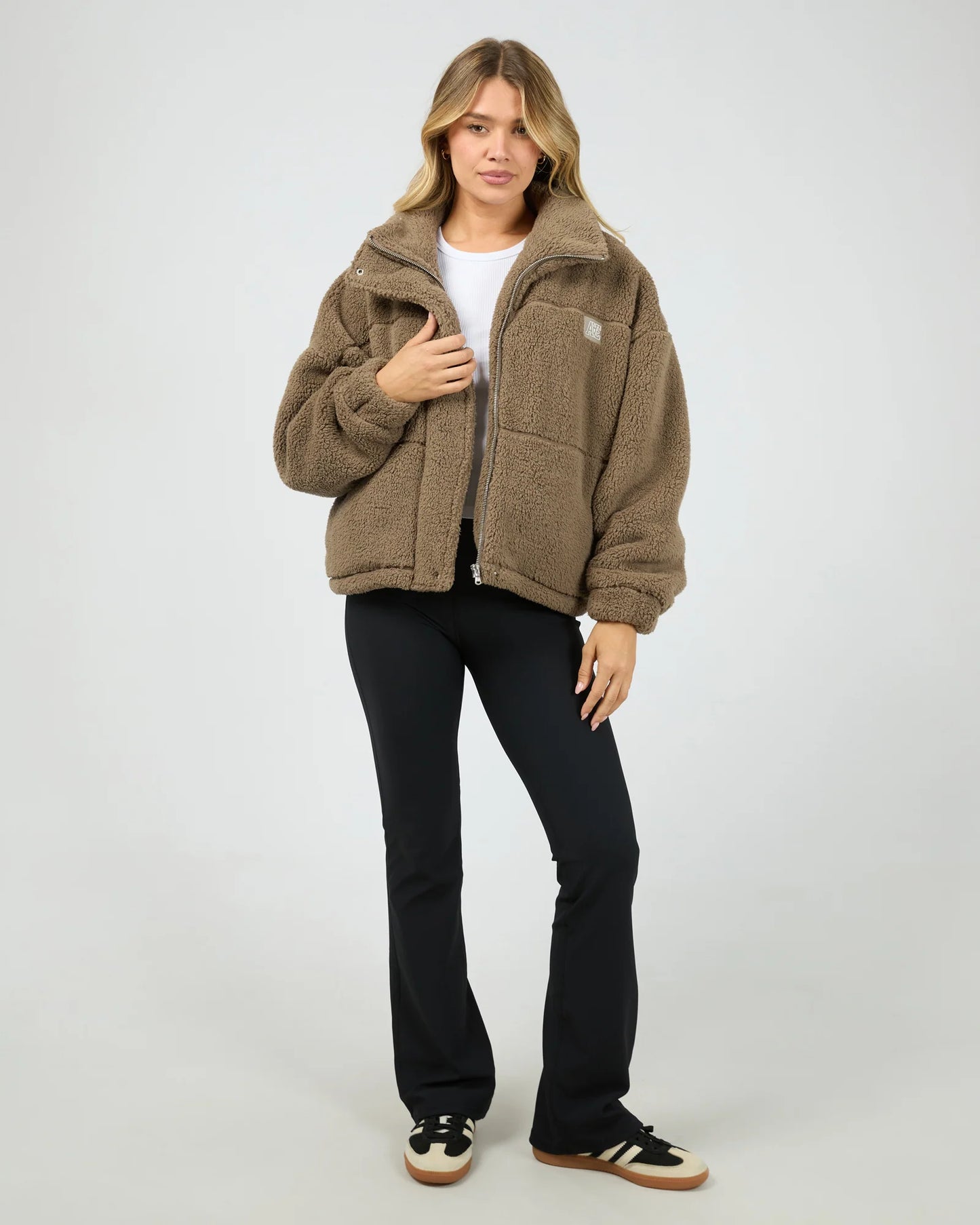 Cosy Club Teddy Jacket - Taupe
