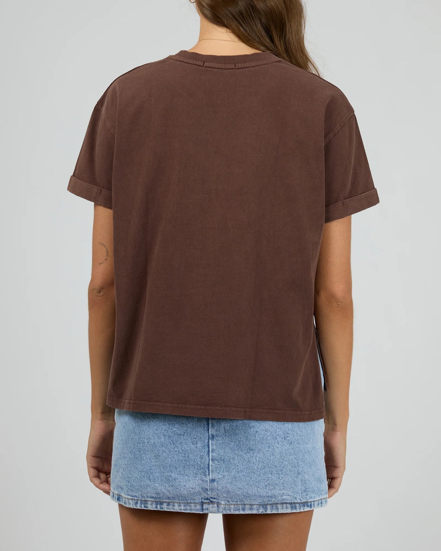 Washed Tee - Brown