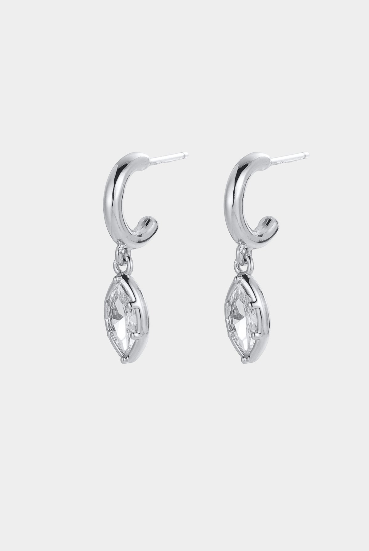 Zafino Eden Hoop- Silver