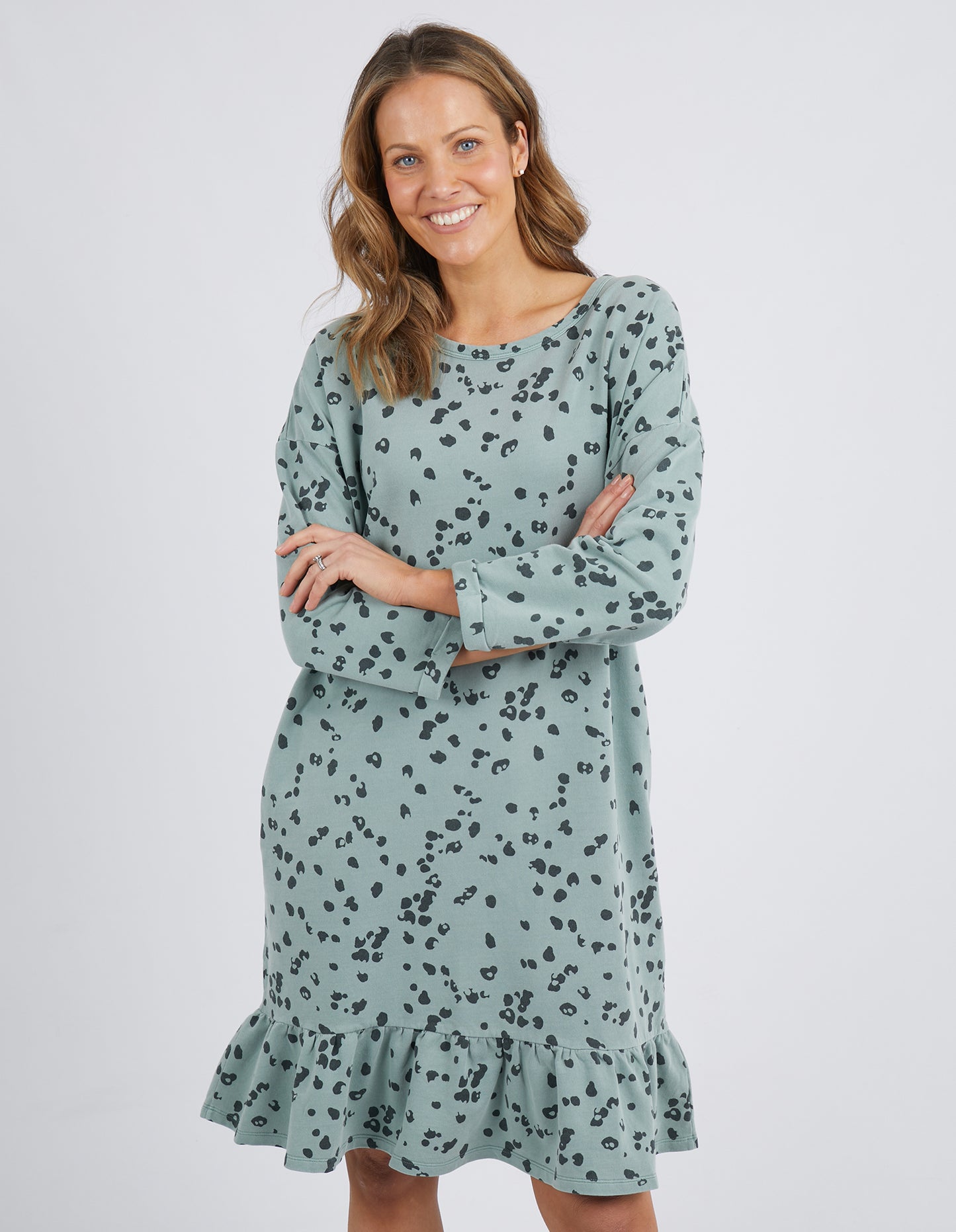 Wild Card Dress- Iceburg Green