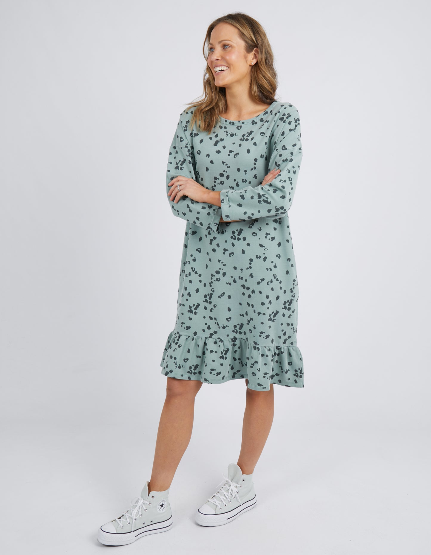 Wild Card Dress- Iceburg Green