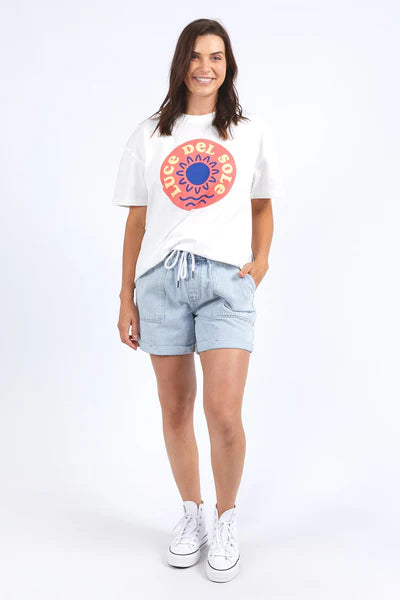 Del Sole Tee- Marshmallow