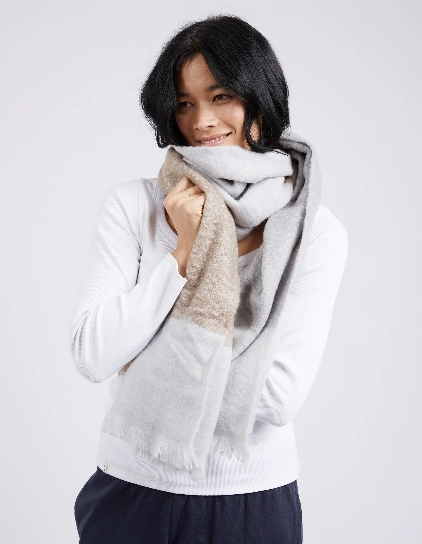 Pasture Scarf- Cinnamon/Grey/Cream