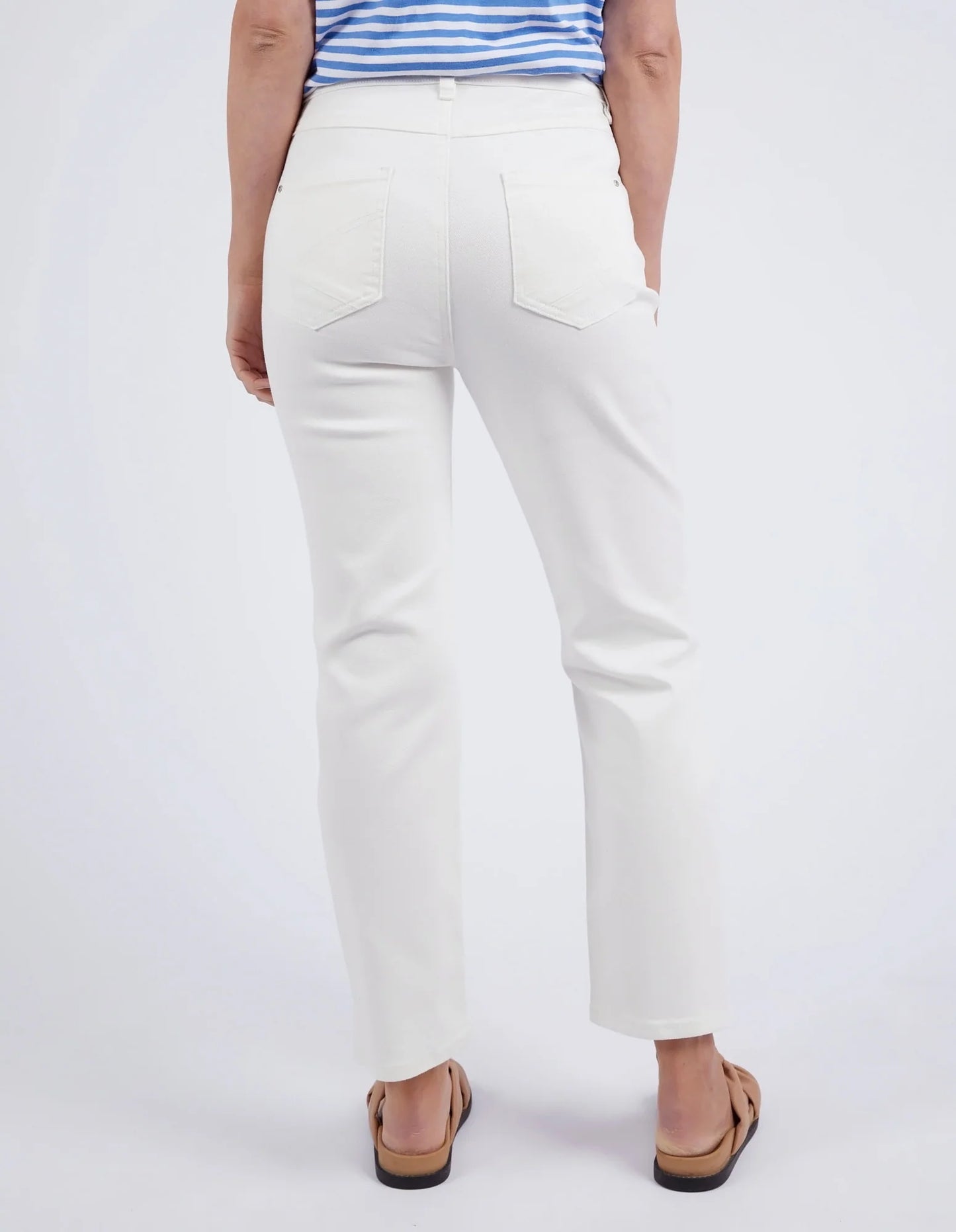 Ada Straight Leg- Vintage White