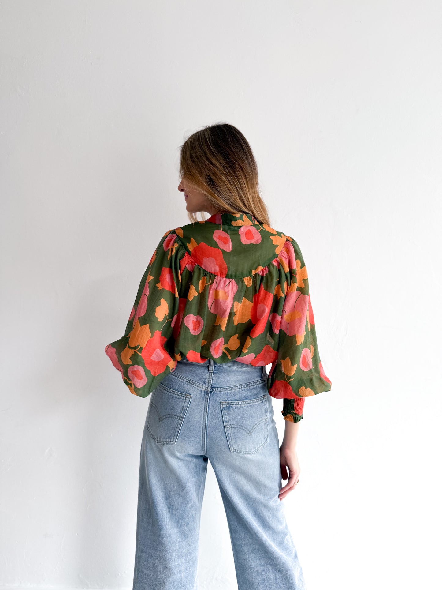 Green Garden Floral Shirt