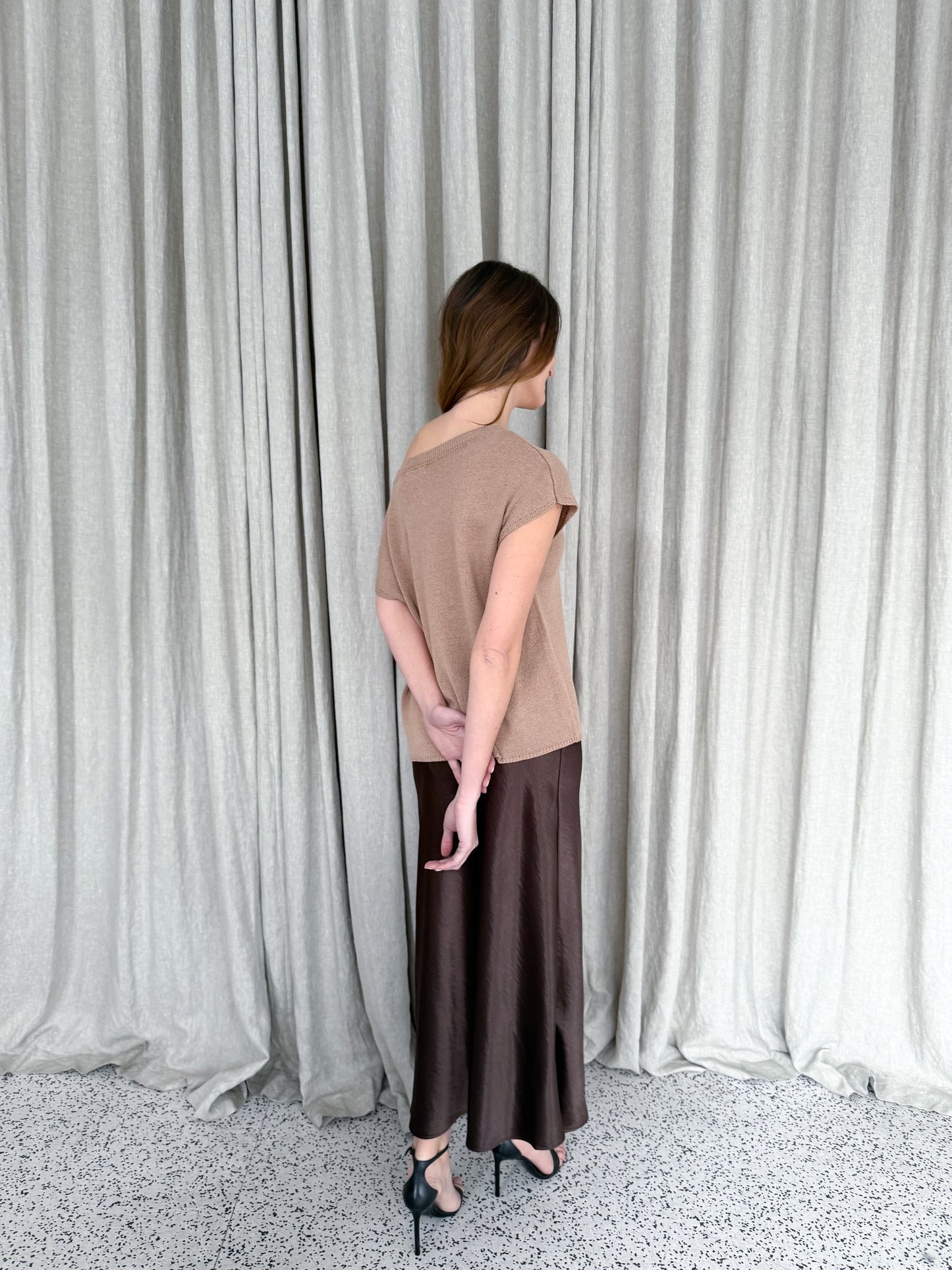 Tilly Knit Top- Mocha