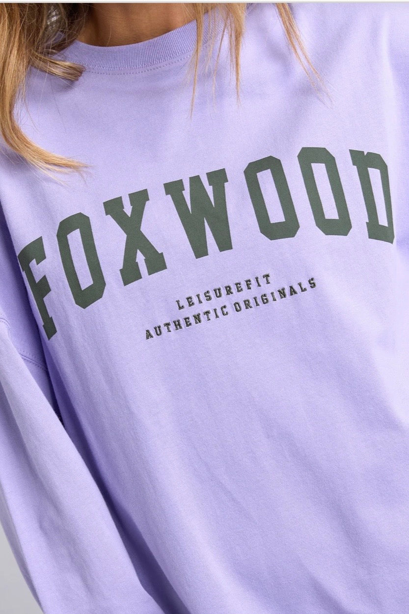Interval Long Sleeve Top- Lavender/Khaki
