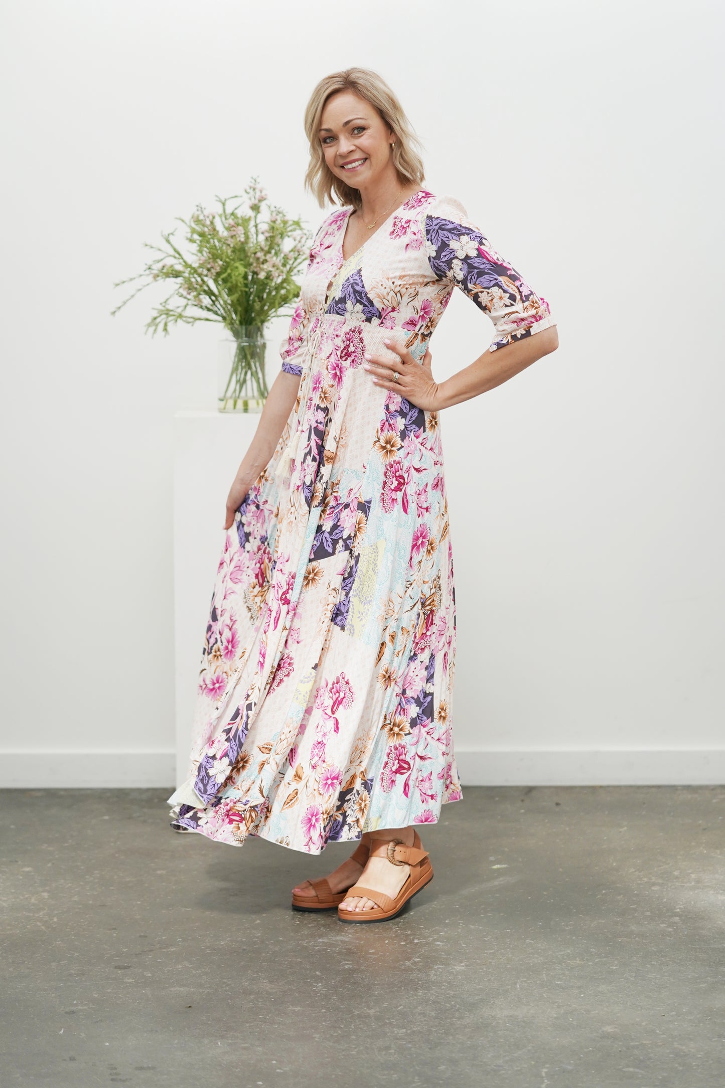 Adele Maxi Dress- Tropical