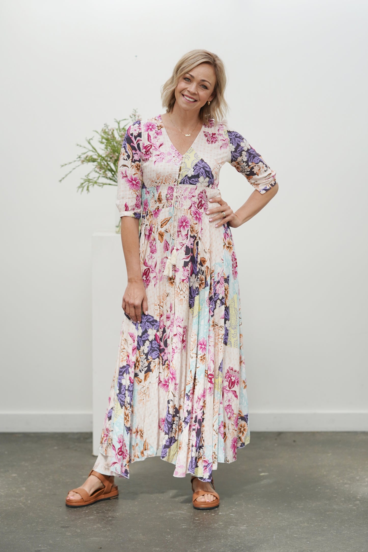 Adele Maxi Dress- Tropical