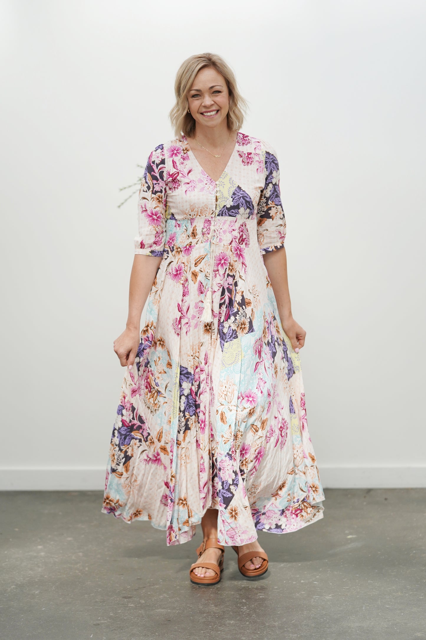 Adele Maxi Dress- Tropical