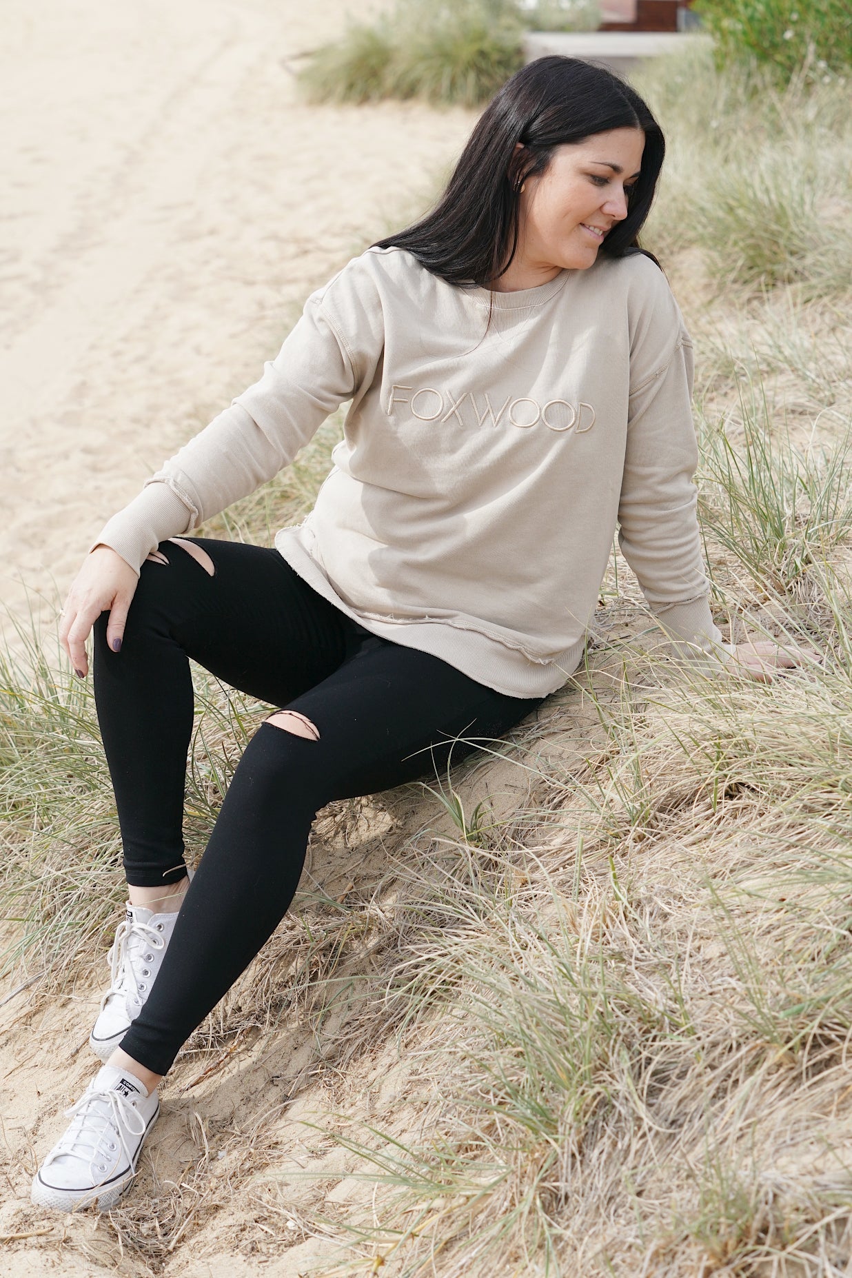 Simplified Crew- Beige Oatmeal