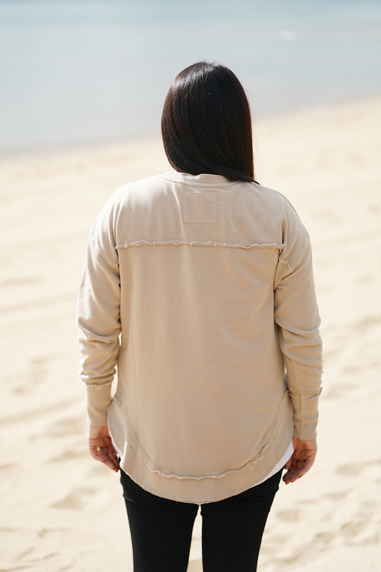 Simplified Crew- Beige Oatmeal