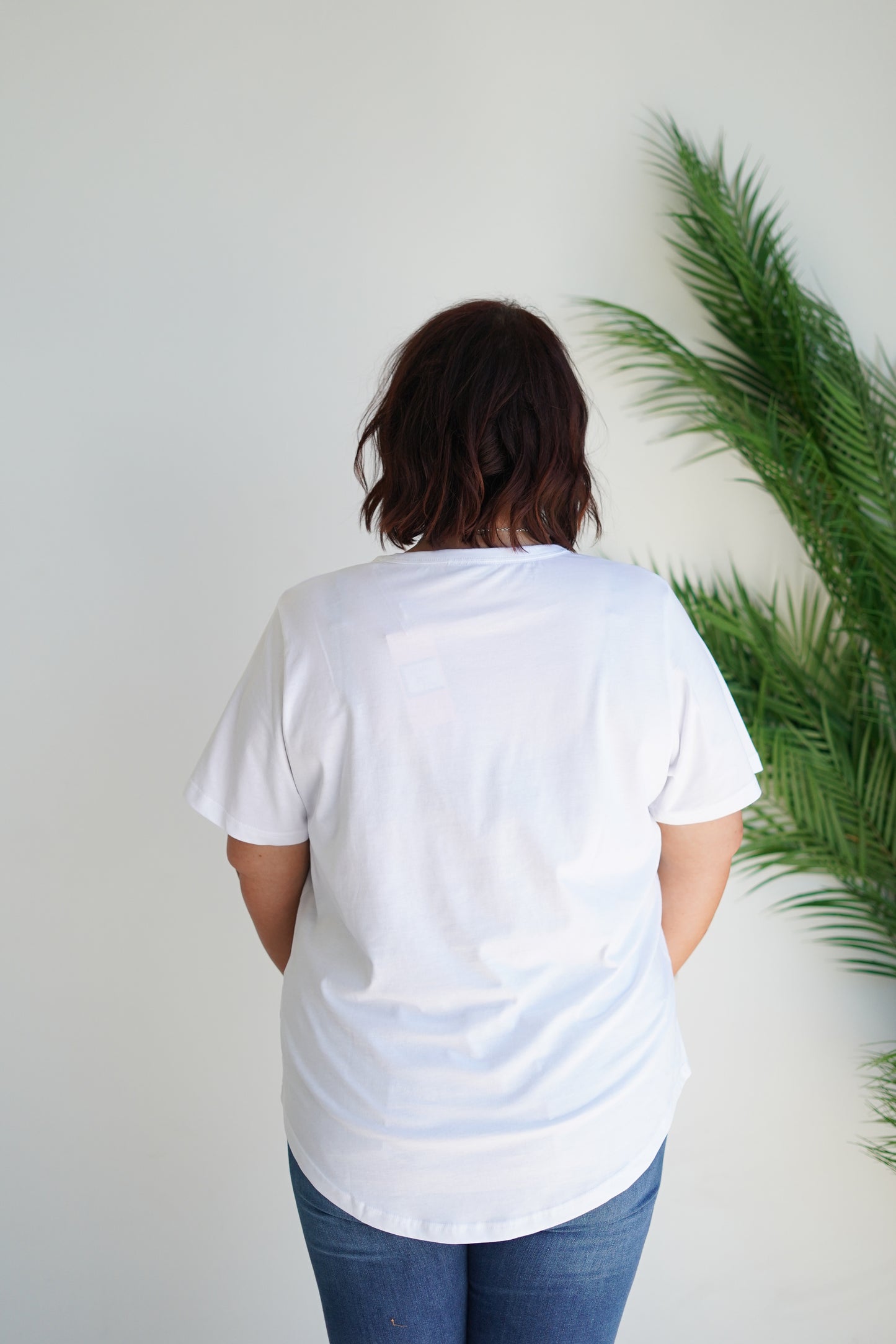 Leopard Star Tee- White