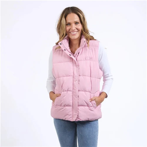Core Puffer Vest - Soft Pink