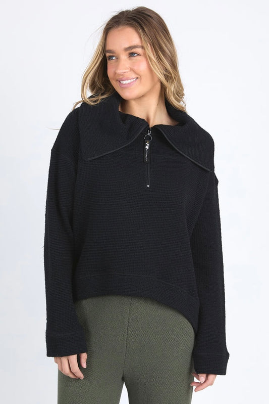 Huntsville Zip Crew- Black