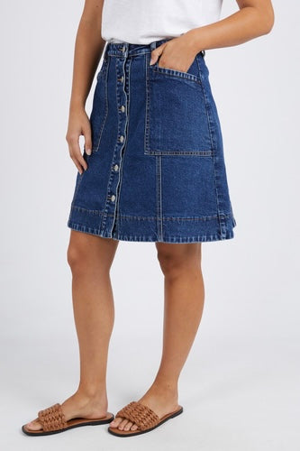 Nolan Skirt Dark Blue