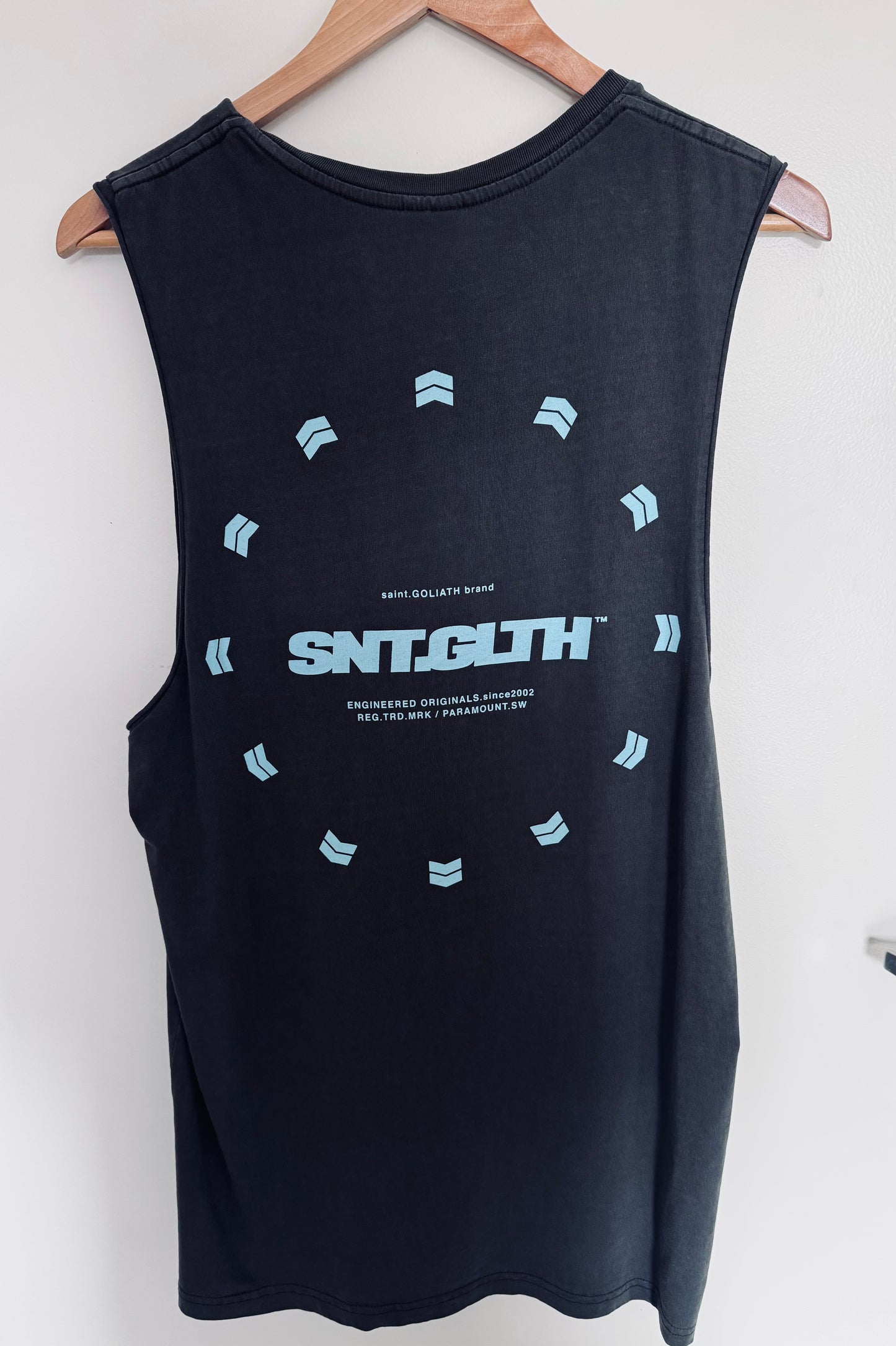 St Goliath Radiate Muscle Tank - Washed Black