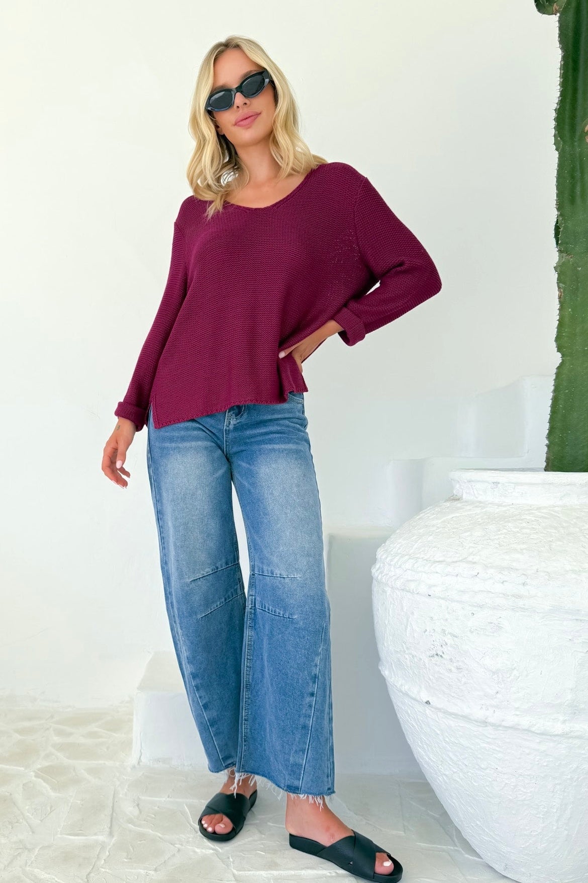 Cindy Knit - Plum