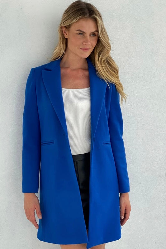 Kelsie Coat- Cobalt Blue