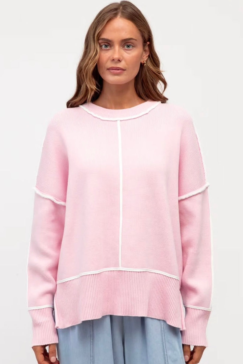 Pink & White Delight Knit