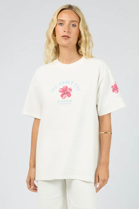 Bonnie Relaxed tee- Vintage White