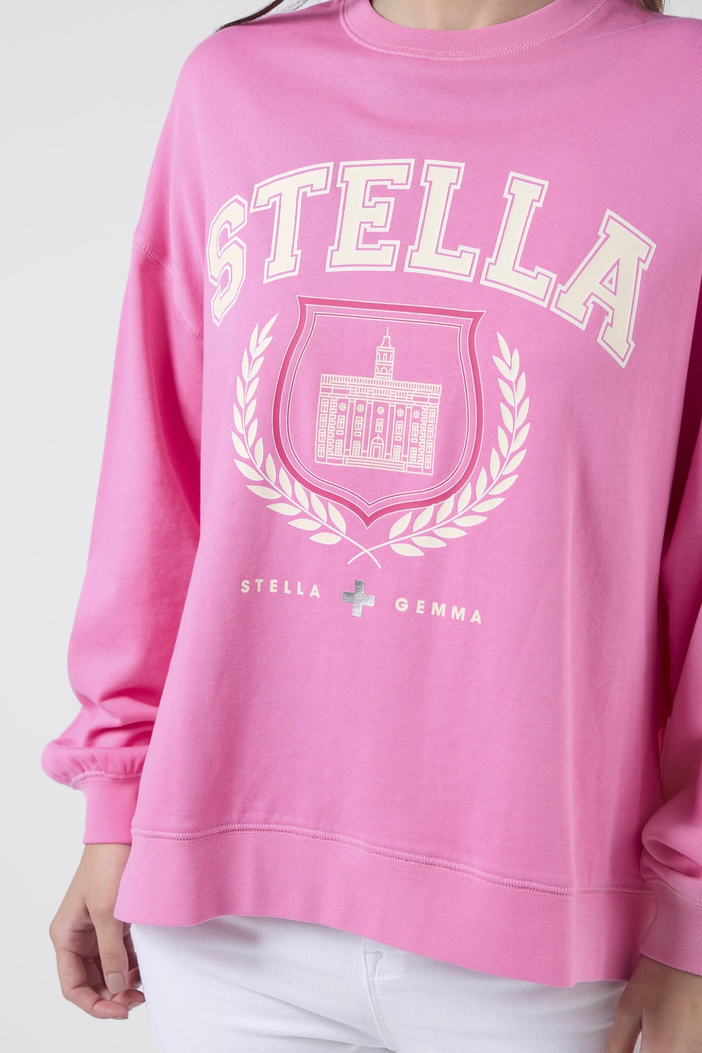 Harvard College Jumper - Bright Pink