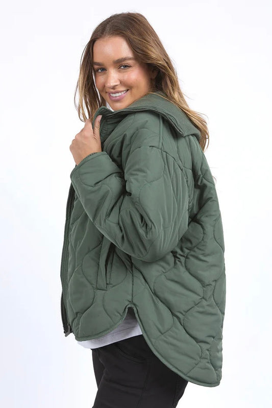 Mellow Quilted Jacket - Khaki