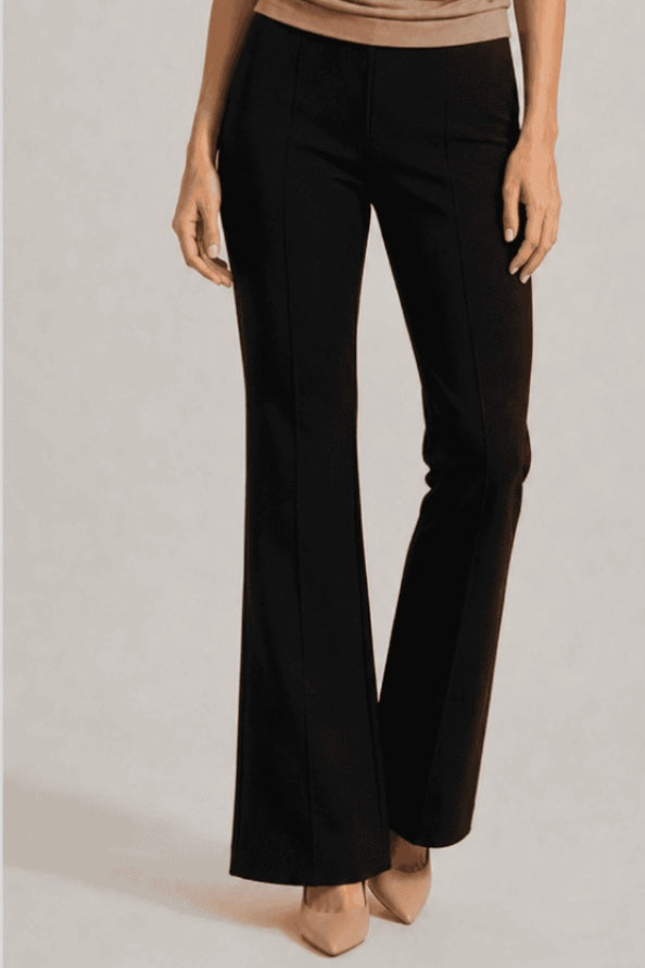 Pull On Elastic Dress Pant- Black